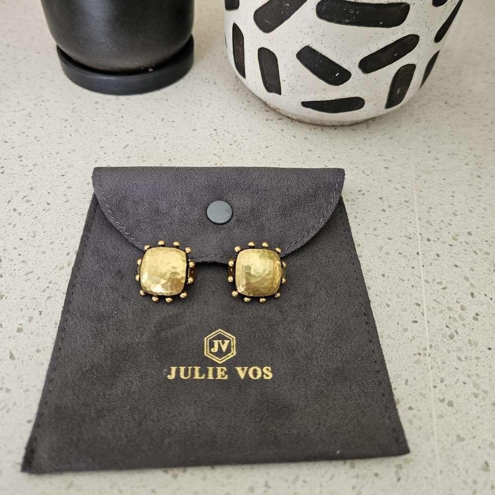 Julie Vos Authentic Clip Earring 24kt gold plate